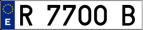 Trailer License Plate